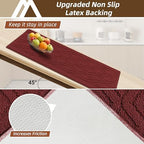 COSY HOMEER Kitchen Rugs 24"x35" Non-Slip Washable Kitchen Mats for Floor - Image 4