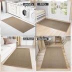 SUMLANS Kitchen Mat for Floor, Washable Non Slip Rugs, Brown - Image 5
