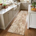 2x8 Tie-dye Beige Runner Rug Washable Non-Slip for Kitchen Hallway Bathroom by Unknown