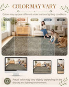OLANLY 3x5 Washable Accent Rug, Soft Non Slip Carpet for Entryway Bedside - Image 2