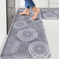 LuxStep Kitchen Mats for Floor,0.47 inch Thicker Cushioned Rug Anti-Fatigue Mats for Kitchen Decor Accessories,Waterproof Non-Slip Mats and Rugs Set for Office,Laundry 17.3"×29"+17.3"×47",Grey by LuxStep