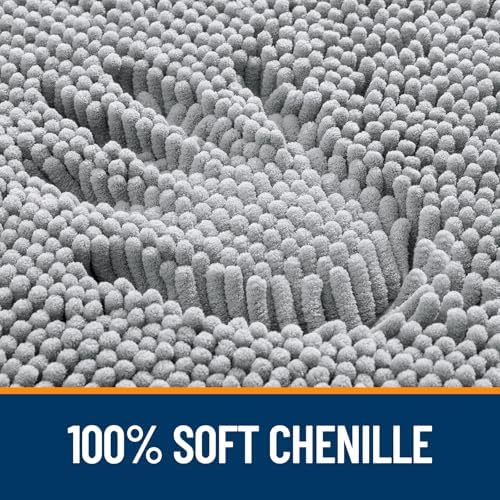 OLANLY Large Bathroom Rugs 50x30, Extra Soft Absorbent Chenille Bath Rugs - Image 3