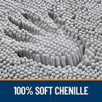 OLANLY Large Bathroom Rugs 59x35, Extra Soft Absorbent Chenille Bath Rugs - Image 3