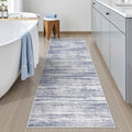 2x6 Runner Rug Non Slip,Washable Hallway Runner Rug,Blue by Restydon