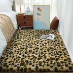 Ophanie Leopard Rugs for Bedroom Living Room, Cheetah Print Rug Fluffy Shag Large Fuzzy Plush Soft Throw,Large Shaggy Floor Faux Animal Throw 4x6 Carpets,Decor Aesthetic with Over 99 pcs Pile fibers - Image 2