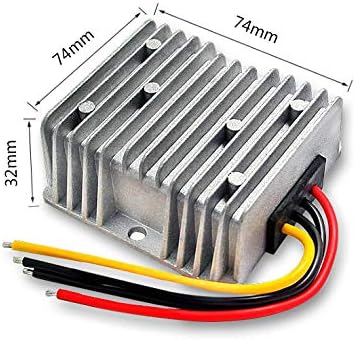 DC 24V to DC 12V Step Down Output 15A 180W Reducer Regulator Buck Converter Module for Auto Car Truck Vehicle Boat Solar System (15A)