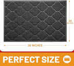Cosyearn Door Mat, 24x36, Black, Indoor Outdoor Front Entryway Doormat - Image 2