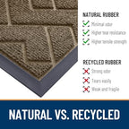 OLANLY Front Door Mat Outside 71x47, All-Season Absorbent Rubber Doormat - Image 5