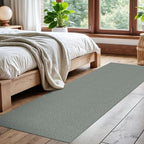 EARTHALL Washable Runner Rug, Non Slip Entryway Runner, 2x7 Ft, Green/Grey - Image 6