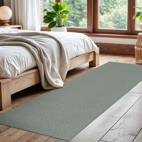 EARTHALL Washable Runner Rug, Non Slip Entryway Runner, 2x7 Ft, Green/Grey - Image 6