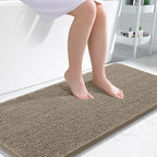 OLANLY Bathroom Runner Rugs 47x24, Extra Soft Absorbent Chenille Bath Rugs by OLANLY