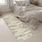 2.6x8 Washable Runner Rug：Modern Abstract Soft Carpet Ash Brown - Image 5
