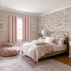 MIULEE Blackout Curtains for Bedroom 2 Panels 40 x 48 Inch Long Pink - Image 6