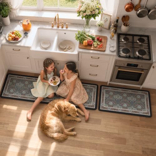 Collive Anti Fatigue Mats for Kitchen Floor, Black Gray/Mulit Kitchen Rugs - Image 7