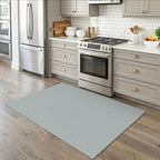 EARTHALL Washable Area Rug, Non Slip Entryway Rug, 4x5 Ft, Turquoise/Gray - Image 6