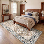 Lofus 3x8 Hallway Kitchen Washable Runner Rug, Boho Entry Long Carpet Brown - Image 2