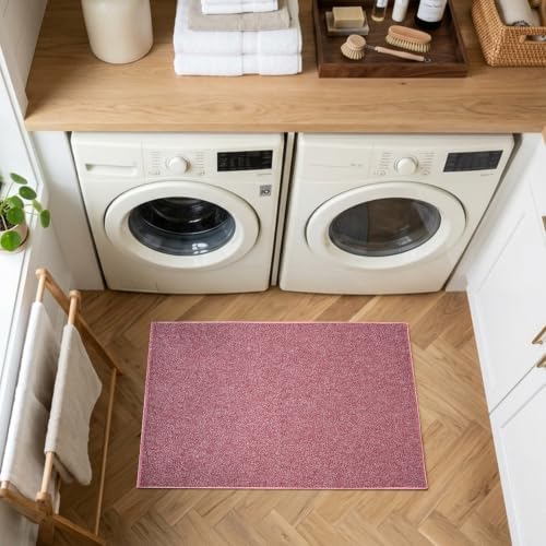 2x3 Red/White Area Rug Washable Non-Slip Soft Thin for Entryway Front Door - Image 4