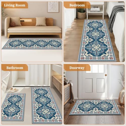 3 Piece Kitchen Rugs Set, Non Slip Washable Floor Mats with Water Absorbent - Image 7