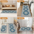 3 Piece Kitchen Rugs Set, Non Slip Washable Floor Mats with Water Absorbent - Image 7