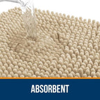OLANLY Toilet Rugs U-Shaped 20x20, Soft Absorbent Chenille Contour Rugs - Image 4