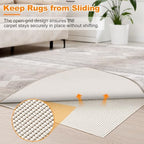 Songrey Non-Slip Rug Pad 7x9 FT, White - Image 5