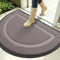 OLANLY Half Circle Front Door Mat Outside 35x23 All-Season Rubber Doormat by OLANLY