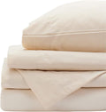 Red Land Cotton Luxury Sheet Set | 100% American Grown Cotton Basics | Premium Hotel Ultra-Soft Lightweight 4 Piece USA Made Deep Pocket Fitted, Flat Sheet, & Pillowcases Percale Weave (Full/Natural)