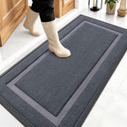 OLANLY Front Door Mat Outside 47x23, All-Season Heavy-Duty Rubber Doormat by OLANLY