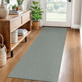 EARTHALL Washable Runner Rug, Non Slip Entryway Runner, 2x6 Ft, Green/Grey by Unknown