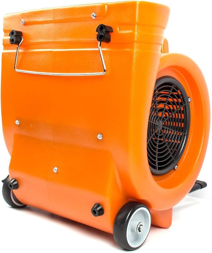 SUNMAX RT900A 3-Speed Air Mover 1.3HP 5000 CFM Powerful Floor Blower Carpet Dryers Janitoral Floor Dryer with Telescopic Handle, Wheels