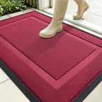OLANLY Front Door Mat Outside 35x23, All-Season Heavy-Duty Rubber Doormat by OLANLY