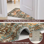 Yamaziot Washable Area Rug for Bedroom, 3x5 Non-Slip Boho Entryway Rug - Image 6