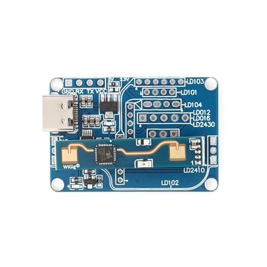 JESSINIE HLK-LD2410B 24GHz Human Presence Radar Module Test Kit with Bluetooth LD2410 Smart Human Detection Sensor Module Board with Bluetooth Test Kit