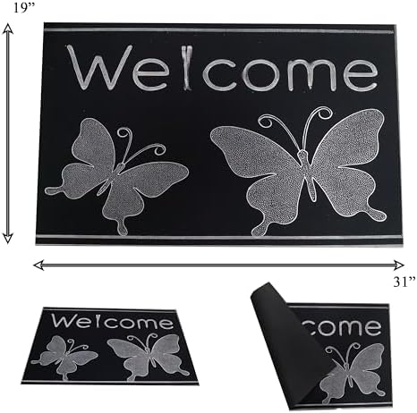 Outdoor/Indoor Rectangular Butterfly Welcome Mat, 19'x31', 8.Butterfly - Image 3