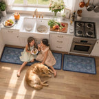 Collive Anti Fatigue Mats for Kitchen Floor, Dark Blue Kitchen Runner Rugs - Image 7