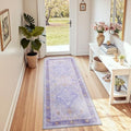 RELEANY Washable Area Rug, Runner 2'x5', Purple by RELEANY