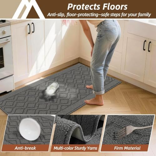 COSY HOMEER Kitchen Rugs 24"x35" Non-Slip Washable Kitchen Mats for Floor - Image 6