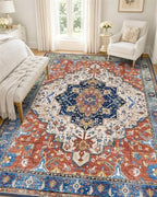 OLANLY 5x7 Washable Area Rugs, Soft Non Slip Carpet for Bedroom Living Room by OLANLY