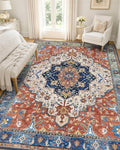 OLANLY 5x8 Washable Area Rug, Soft Non Slip Carpet for Bedroom Living Room by OLANLY