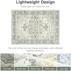 Lofus 8x10 Taupe Grey Rugs for Bedroom Living Room, Vintage Boho Carpet - Image 5