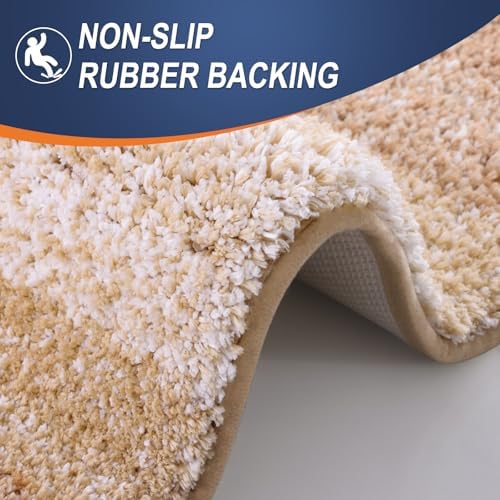 OLANLY Bathroom Runner Rug 47x17, Extra Soft Absorbent Microfiber Bath Rugs - Image 4