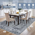 Aelenmu 5x8 Area Rugs for Living Room Washable Bedroom Dining Room Black - Image 2