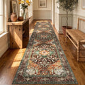 Yamaziot Washable Runner Rug, 3x14 Non-Slip Boho Hallway Kitchen Rug by Yamaziot