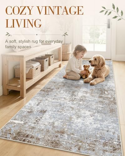 OLANLY 4x6 Washable Area Rug, Soft Non Slip Carpet for Bedroom Living Room - Image 3