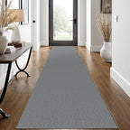 EARTHALL Washable Runner Rug, Non Slip Hallway Runner, 2x12 Ft, Dark Gray by Unknown