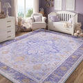 RELEANY Washable Area Rug, 5'x7', Purple by RELEANY