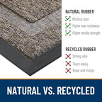 OLANLY Half Circle Front Door Mat Outside 35x23 All-Season Rubber Doormat - Image 3