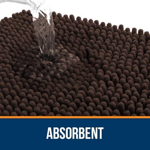 OLANLY Bathroom Rugs 30x20, Extra Soft Absorbent Chenille Bath Rugs - Image 4