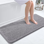 OLANLY Bathroom Runner Rugs 47x20, Extra Soft Absorbent Chenille Bath Rugs by OLANLY