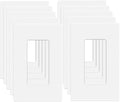 MLLIZH 10 Pack 1-Gang Screwless Wall Plate, Outlet Cover Plates, 4.57” H x 2.76” L, for Light Switch, Dimmer, GFCI, USB Outlet